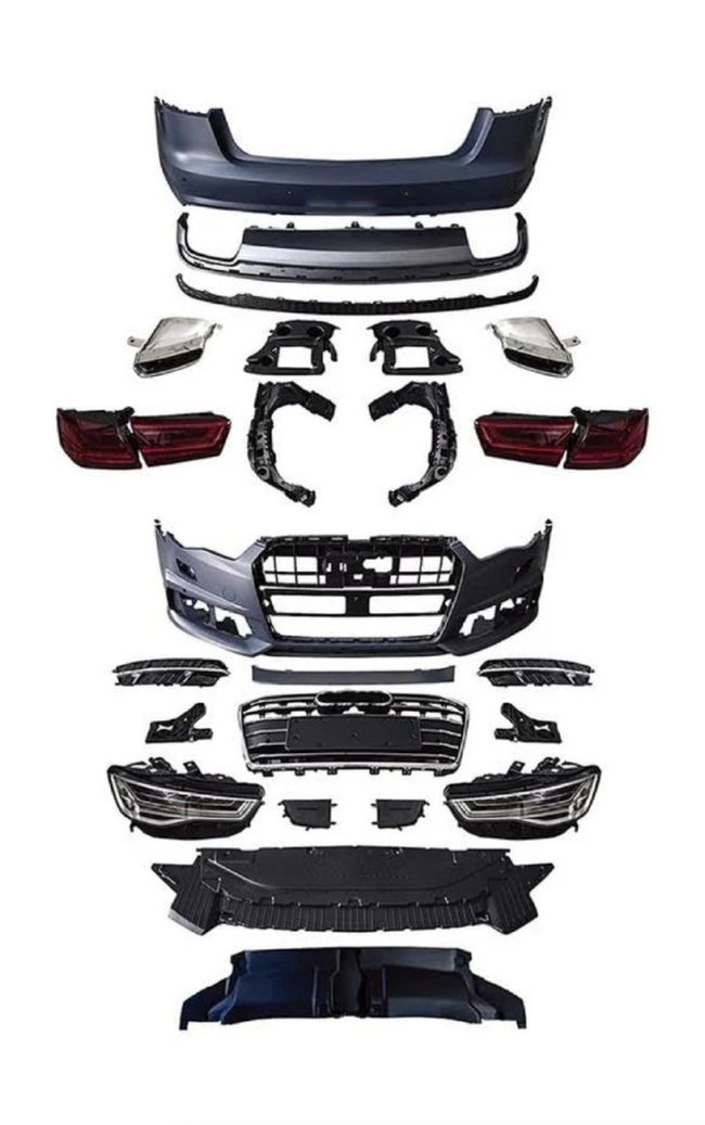 Body kit Audi a6 c7 u facelift Prepravka sa farovima i stopovima